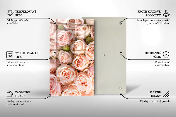 Worktop protector A delicate bouquet of roses