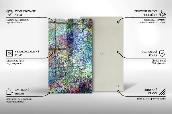 Worktop protector Colorful abstraction of the line