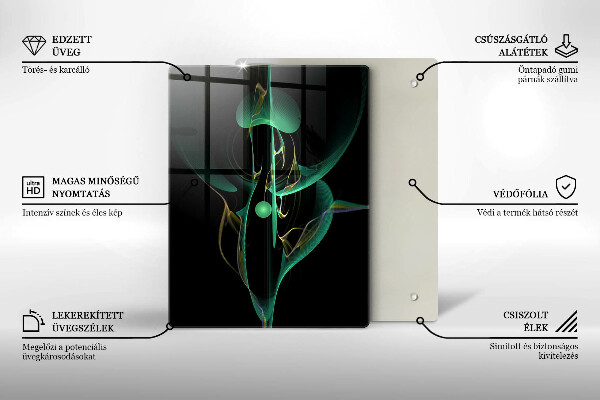Worktop protector Colorful abstraction of the line