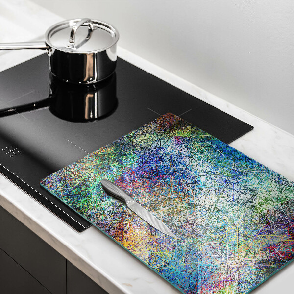 Worktop protector Colorful abstraction of the line