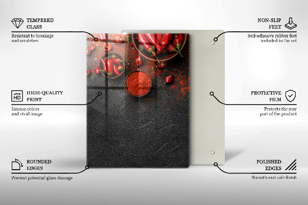 Chopping board Marble texture with gold