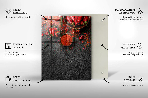 Chopping board Marble texture with gold