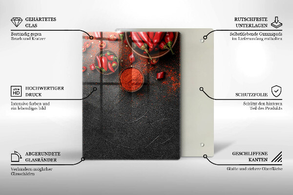 Chopping board Marble texture with gold