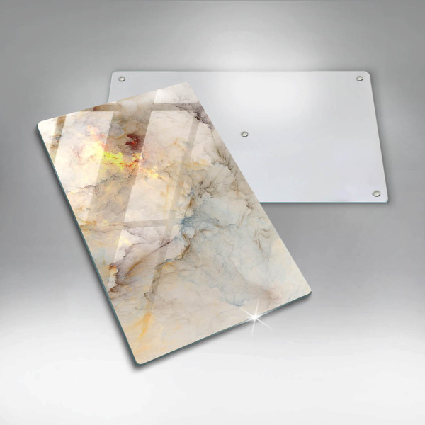 Chopping board Marble texture with gold