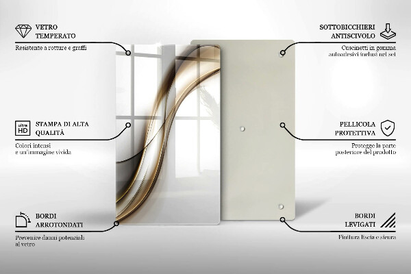Worktop protector Mild abstraction lines