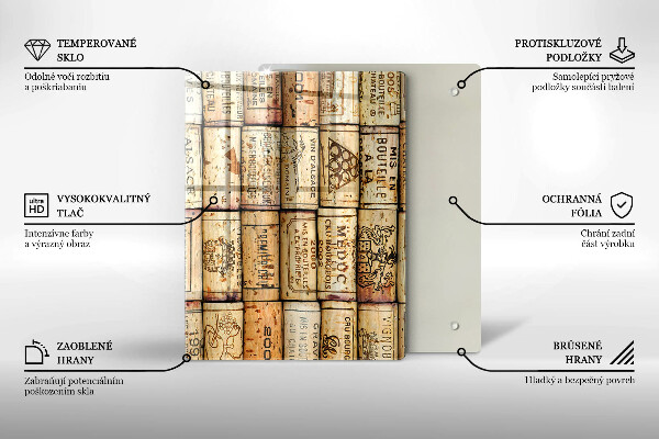 Worktop protector Mild abstraction lines