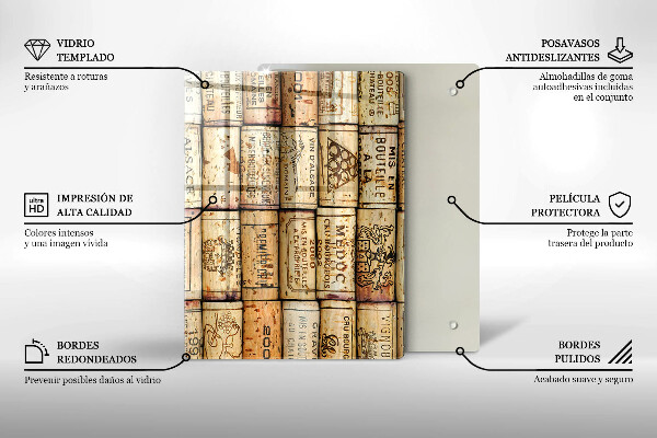 Worktop protector Mild abstraction lines