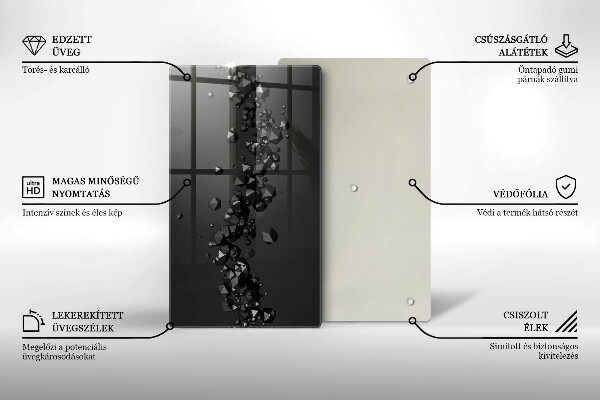 Worktop protector 3D shapes abstraction