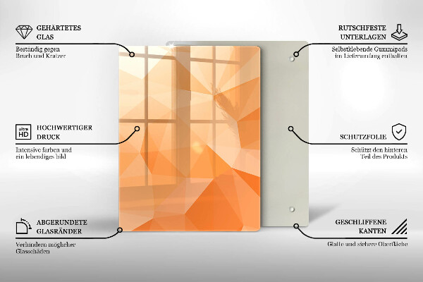 Chopping board Navy blue abstraction