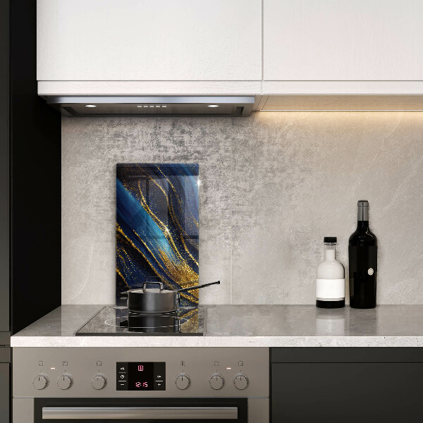 Chopping board Navy blue abstraction