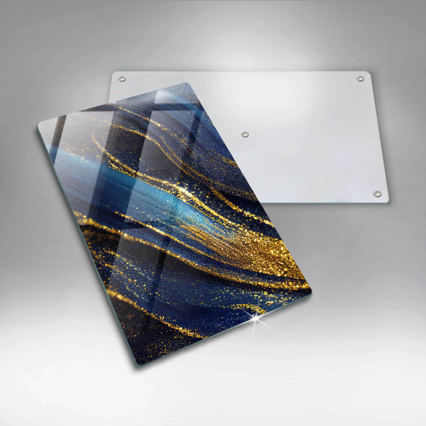 Chopping board Navy blue abstraction