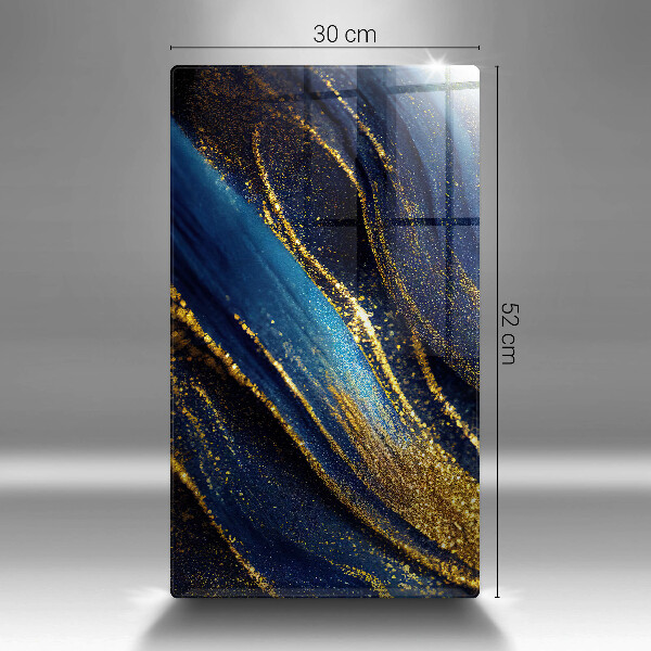 Chopping board Navy blue abstraction