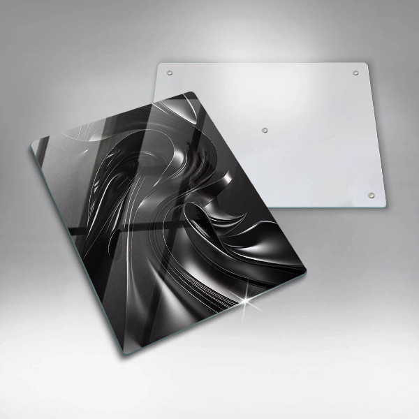 Chopping board Black mass abstraction