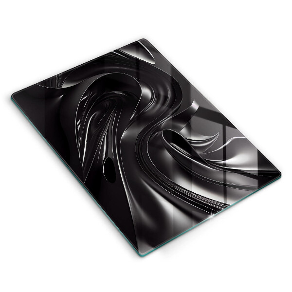 Chopping board Black mass abstraction