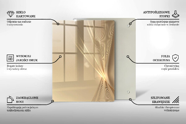 Chopping board Black mass abstraction