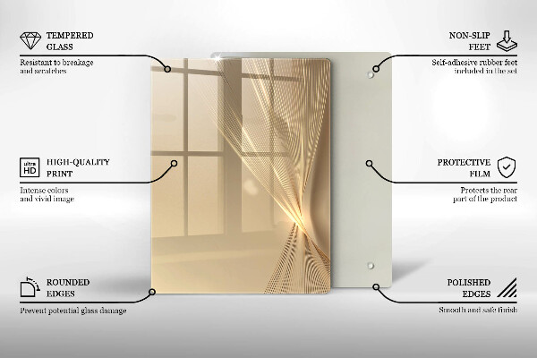 Chopping board Black mass abstraction