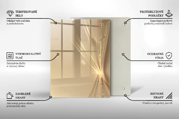 Chopping board Black mass abstraction