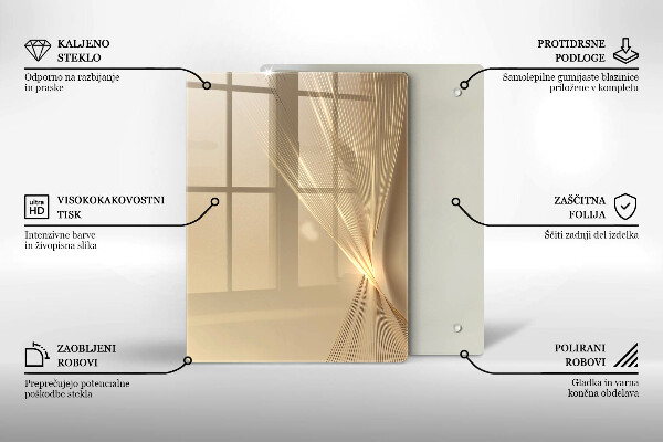 Chopping board Black mass abstraction