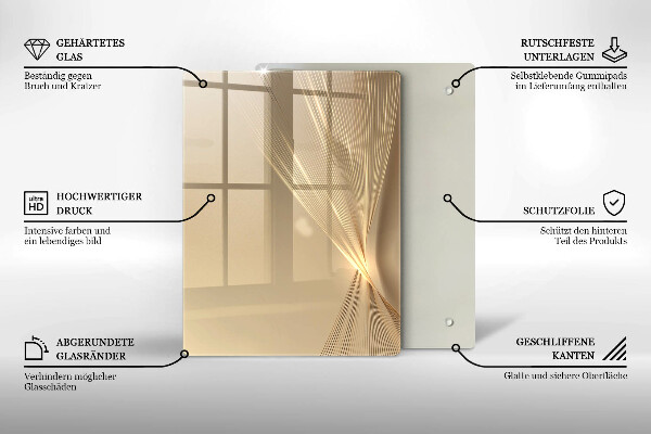 Chopping board Black mass abstraction