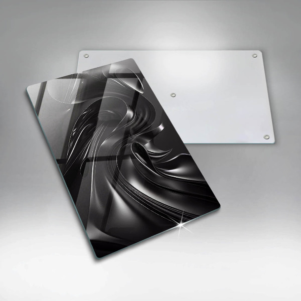 Chopping board Black mass abstraction