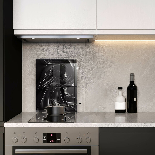 Chopping board Black mass abstraction