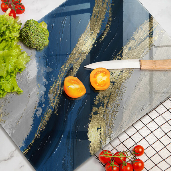Chopping board Texture with gold