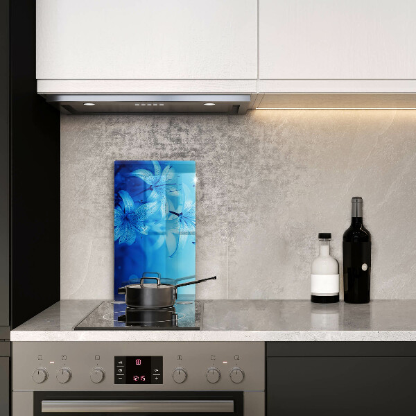 Chopping board Blue flowers