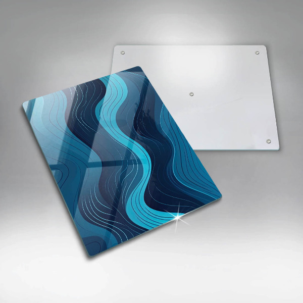 Chopping board Abstract waves