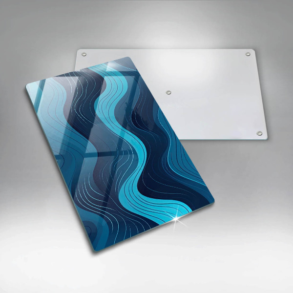 Chopping board Abstract waves