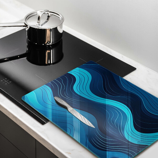 Chopping board Abstract waves