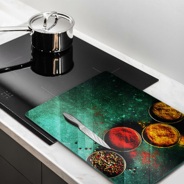 Kitchen chopping board Oriental spices