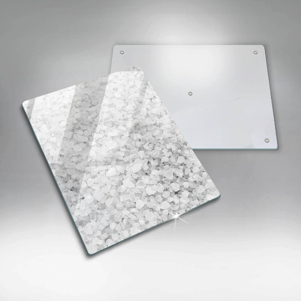 Kitchen chopping board Salt crystals