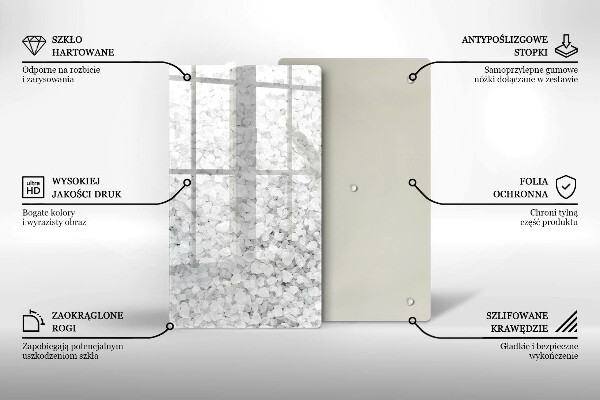 Kitchen chopping board Salt crystals