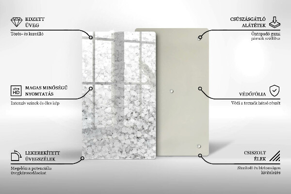 Kitchen chopping board Salt crystals