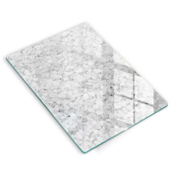 Kitchen chopping board Salt crystals