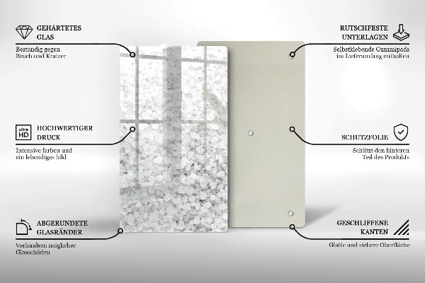 Kitchen chopping board Salt crystals
