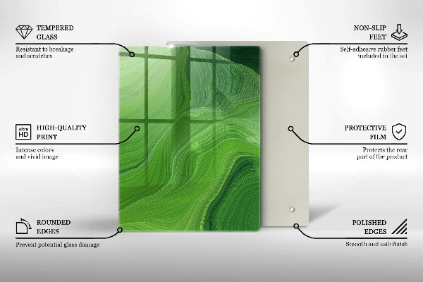 Kitchen chopping board Salt crystals