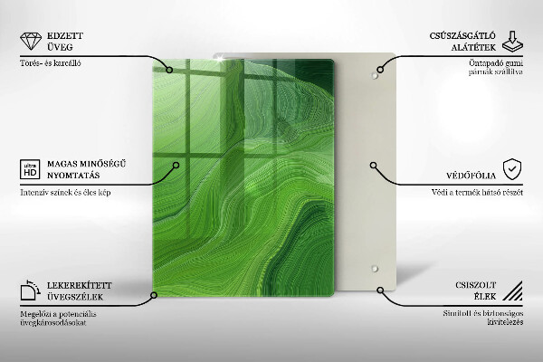Kitchen chopping board Salt crystals