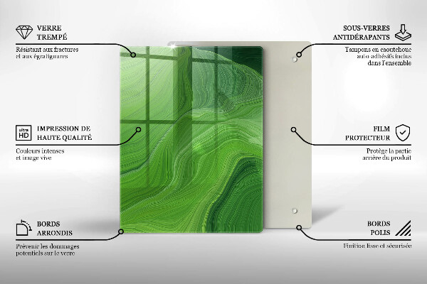 Kitchen chopping board Salt crystals