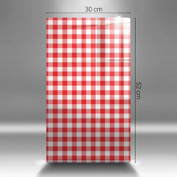Kitchen chopping board Red white grille