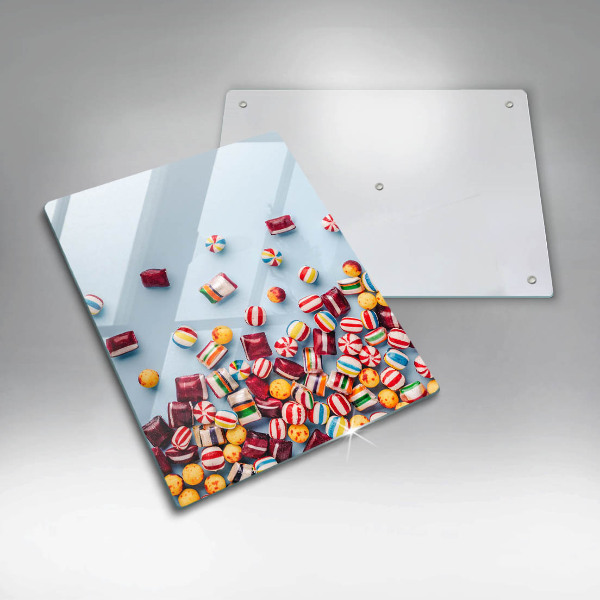 Kitchen chopping board Colorful candies