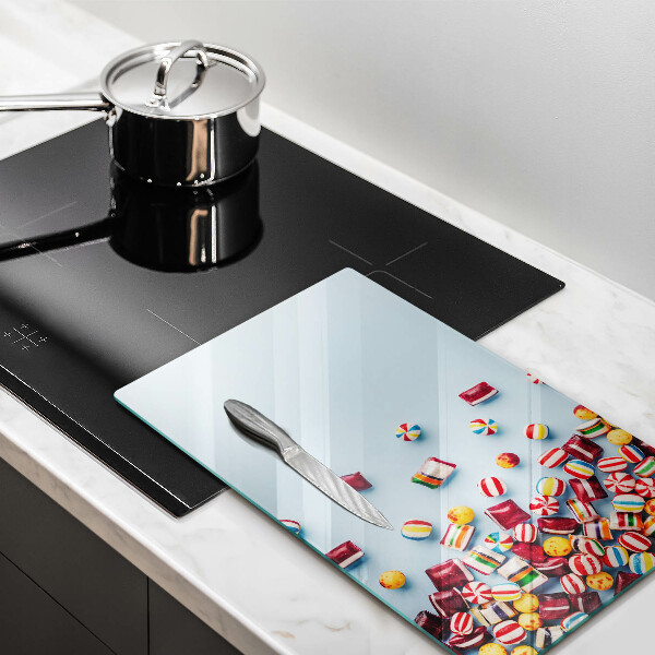 Kitchen chopping board Colorful candies