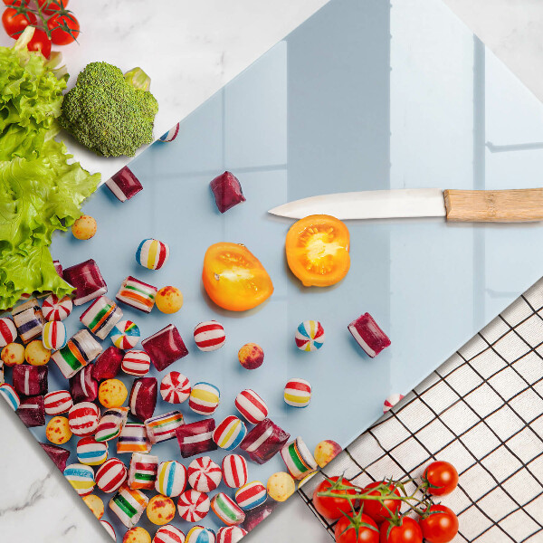 Kitchen chopping board Colorful candies