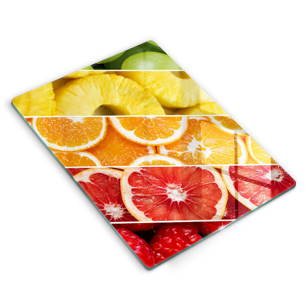 Kitchen chopping board Colorful fruits