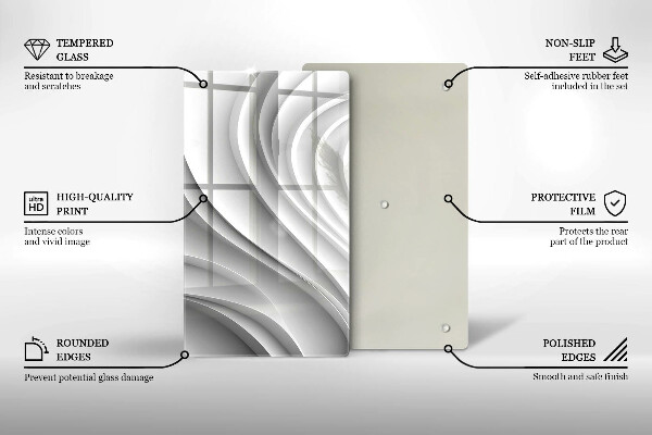 Kitchen chopping board Geometric lines
