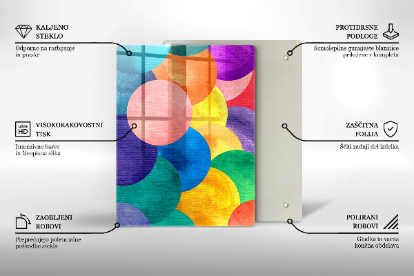 Kitchen chopping board Geometric lines