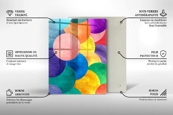 Kitchen chopping board Geometric lines