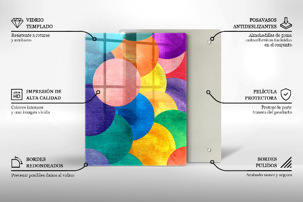 Kitchen chopping board Geometric lines