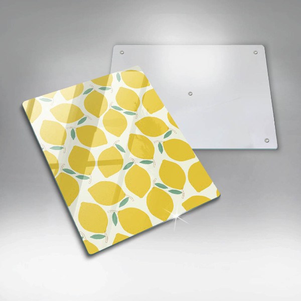 Kitchen chopping board Illustratuion lemons