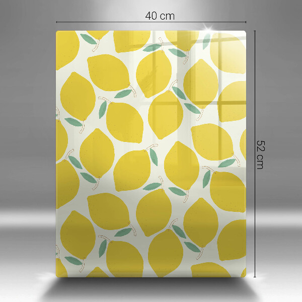 Kitchen chopping board Illustratuion lemons